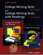 COLLEGE WRITING SKILLS AND COLLEGE WRITING SKILLS WITH READINGS  SIXTH EDITION（ PDF版）