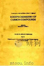 ROSS'S CHEMISTRY OF CARBON COMPOUNDS VOLUME Ⅲ AROMATIC COMPOUNDS PART H   1988  PDF电子版封面  0444429891   