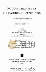 ROSS'S CHEMISTRY OF CARBON COMPOUNDS VOLUME I PART A   1964  PDF电子版封面     