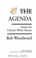 THE AGEND INSIDE THE CLINTON WHITE HOUSE   1994  PDF电子版封面  0671864866   