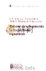 RECENT DEVELOPMENTS IN  HYPERBOLIC EQUATIONS（1988 PDF版）