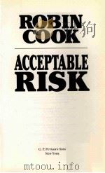 ACCEPT TABLE RISK   1994  PDF电子版封面  0399139710   