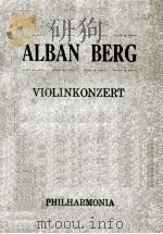 Alban Berg Violinonzert     PDF电子版封面     