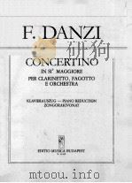 CONCERTINO IN SIb MAGGIORE     PDF电子版封面    Danzi 