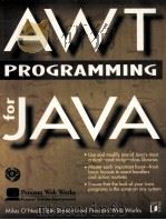 AWT PROGRAMMING FOR JAVA   1997  PDF电子版封面  1558514945   