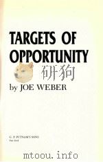 TARGETS OF OPPORTUNITY   1993  PDF电子版封面    JOE WEBER 