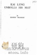 KAI LUNG UNROLLS HIS MAT   1942  PDF电子版封面     