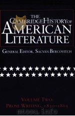 THE CAMBRIDGE HISTORY OF AMERICAN LITERATURE VOLUME 2 1820-1865（1995 PDF版）