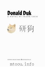 DONALD DUK A NOVEL   1991  PDF电子版封面  0591827383  FRANK CHIN 