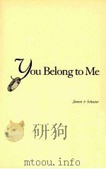 YOU BELONG TO ME（1998 PDF版）