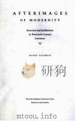 AFTERIMAGES OF MODERNITY STRUCTURE AND INDIFFERENCE IN TWENTIETH-CENTURY LITERATURE（1990 PDF版）