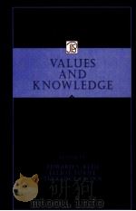 VALUES AND KNOWLEDGE   1996  PDF电子版封面  080581521X   