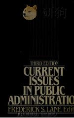 CURRENT ISSUES IN PUBLIC ADMINISTRATION THIRD EDITION     PDF电子版封面  0312179359  FREDERICK S.LANE 
