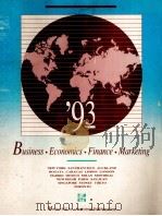 BUSINESS ECONOMICS FINANCE MARKETING   1993  PDF电子版封面     
