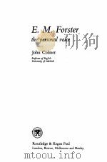 E.M.FOSTER: THE PERSONAL  VOICE   1975  PDF电子版封面  0710082096;0710094965   