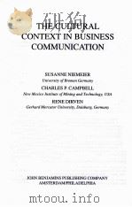 THE CULTURAL CONTEXT IN BUSINESS COMMUNICATION（1998 PDF版）