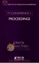 ITI CONFERENCE 5 PROCEEDINGS   1991  PDF电子版封面  0851422853   