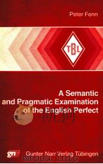 A SEMANTIC AND PRAGMATIC EXAMINATION OF THE ENGLISH PERFECT   1987  PDF电子版封面  3878083726  PETER FENN 