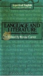 LANGUAGE AND LITERATURE AN INTRODUCTORY READER IN STYLISTICS（1984 PDF版）