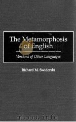 THE METAMORPHOSIS OF ENGLISH（1996 PDF版）