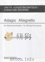Adagio fur Streichorchester（1990 PDF版）