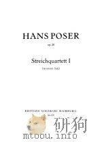 Streichquartett Ⅰ Op.20   1954  PDF电子版封面    （德）H.Poser曲 