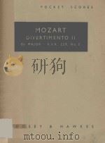 Divertimento II   1941  PDF电子版封面    （奥）Mozart曲 