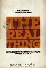 THE REAL THING   1986  PDF电子版封面    STRATTON RAY AND PATRICIA NARD 