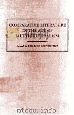 COMPARATIVE LITERATURE IN THE AGE OF MULTICULTURALISM（1995 PDF版）