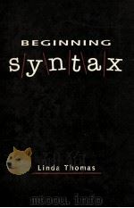 BEGINNING SYNTAX（1993 PDF版）