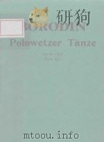 Polowetzer Tanze     PDF电子版封面    Borodin曲 