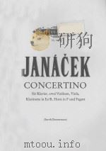 Concertino   1980  PDF电子版封面    （捷）L.Janacek曲 