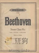 Sonate Opus 81     PDF电子版封面    （德）L.Beethoven曲 