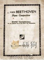 Zwolf Variationen     PDF电子版封面    （德）Beethoven，L.曲 