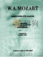 Variationen fur Klavier     PDF电子版封面    （奥）Mozart，M.曲 