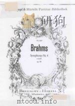Symphonie Nr.4 e-moll Op.98     PDF电子版封面    Brahms曲 