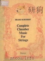 Complete Chamber Music For Strings     PDF电子版封面    