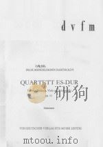 Quartett Es-Dur（1975 PDF版）