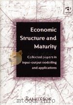 ECONOMIC STRUCTURE AND MATURITY COLLECTED PAPERS IN ONPUT-OUTPUT MODELLING AND APPLICATIONS（1999 PDF版）