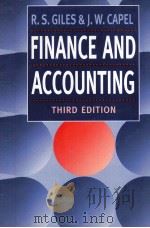 FINANCE AND ACCOUNTING THIRD EDITION   1994  PDF电子版封面  0333615859   