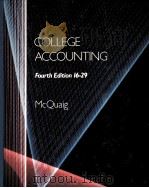 COLLEGE ACCOUNTING FOURTH EDITION 16-29   1989  PDF电子版封面  0395487072   