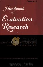 HANDBOOK OF EVALUATION RESEARCH   1975  PDF电子版封面     