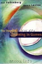 THE THEORY OF LEARING ON GAMES   1997  PDF电子版封面  0262061945   