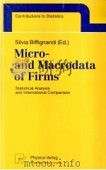 MICRO-AND MACRODATA OF FIRMS STATISTICAL ANALYSIS AND INTERNATIONAL COMPARISON（1999 PDF版）
