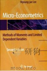 MICRO-ECONOMETRICS:METHODS OF MOMENTS AND LIMITED DEPENDENT VARIABLES（1996 PDF版）