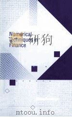 NUMERICAL TECHNIQUES IN FINANCE   1988  PDF电子版封面  0262022869   