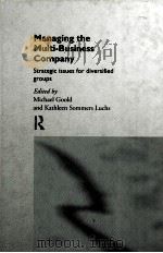 MANAGING THE MULTIBUSINESS COMPANY   1996  PDF电子版封面  0415132681   