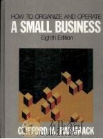 HOW TO ORGANIZE AND OPERATE A SMALL BUSINESS 8TH EDITION（1988 PDF版）