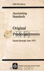 ACCOUNTING STANDARDS ORIGINAL PRONOUNCEMENTS:ISSUED THROUGH JUNE 1973（1989 PDF版）