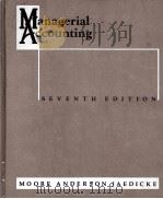 MANAGERIAL ACCOUNTING   1988  PDF电子版封面  0324118635   